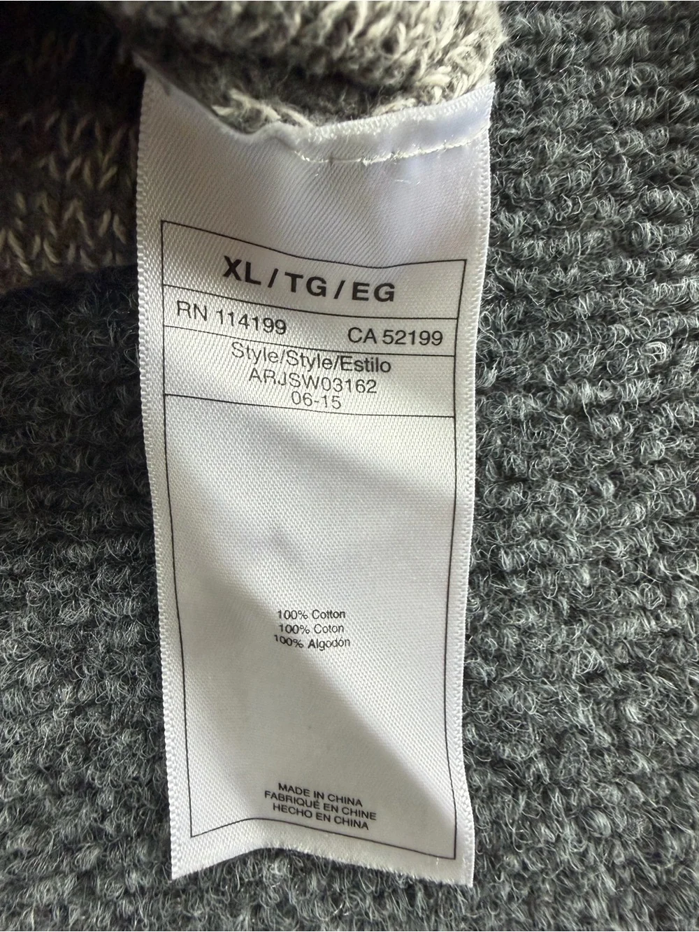 Roxy Women's Knit Hoodie Grey Marble V-Neck Pullover Sweater Size XL Surf Beach